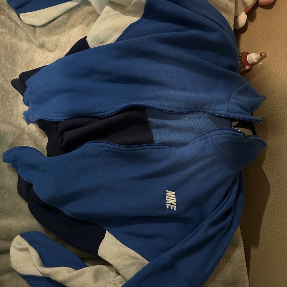 Nike Blue and White Performance Jacket